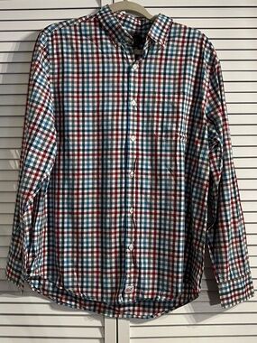 Vineyard Vines Shirt Mens Plaid Slim Fit Murray Shirt Button Down